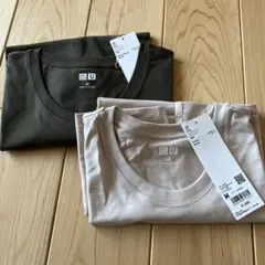 UNIQLO スーピマコットン　クルーネックTシャツ　2枚セット