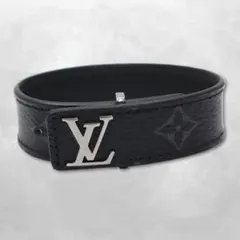 LOUIS VUITTON ブラスレ 二重巻き ブレスレット 黒 茶M6018E - メルカリ