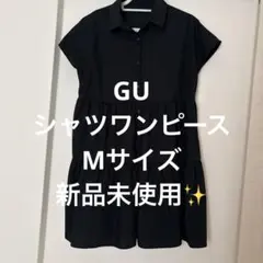 半袖 シャツワンピース ティアード　mサイズ新品未使用