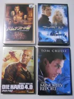 DVD４本セット　アイランド　ダイハード４　マイノリティリポート　ハムナプトラ２