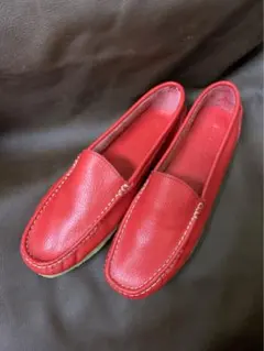 新品　ハッシュパピー モカシンスリッポン　赤23㎝