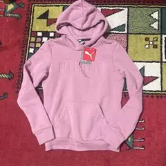 新品PUMAプーマフード付きトレーナーSパーカーピンク