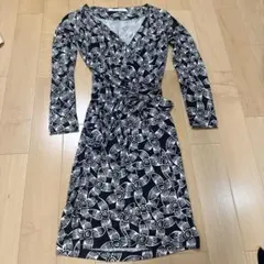 DIANE von FURSTENBERG 花柄長袖ワンピース