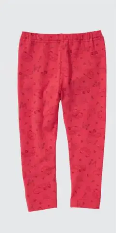 赤いプリントパンツ