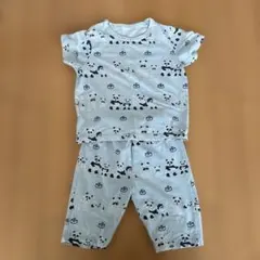 UNIQLO パジャマ　90センチ　パンダ銭湯　ブルー