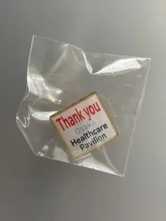 ヘルスケアパビリオン ピンバッジ thank you osaka ステッカー付