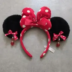 ミニーマウス　イヤリング カチューシャ　赤　ディズニー