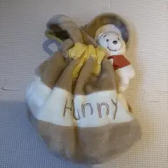 くまのプーさん ほっこりハニーふわふわハニーポットバッグ　巾着