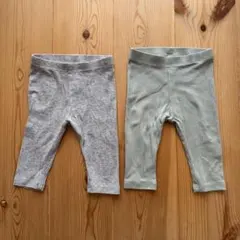 H&M リブレギンス 2点セット 6M