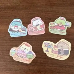 すみっコぐらし コメダ珈琲店 コラボステッカー シール 5枚セット 限定品 新品