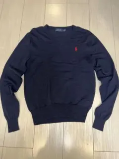 Polo Ralph Lauren ネイビーVネックセ ーターのサムネイル
