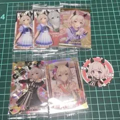 1218 ウマ娘 カレンチャン カードやステッカー まとめ売り
