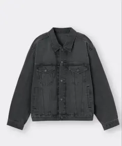 GU ブラックデニムジャケット
