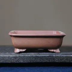 【三州一陽】盆栽鉢 四角 落款あり 三州一陽】盆栽鉢 四角 落款あり - メルカリ