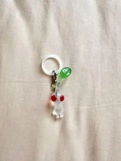 透明キャラクターキーホルダー 白ピクミン めじるしアクセサリー・チャーム
