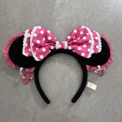 ミニーマウス風カチューシャ ピンク