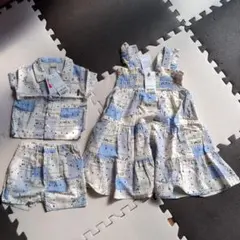 petit main ワンピース100と　ショートパンツ70セット