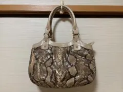 Antonella パイソンハンドバッグ イタリア製 - メルカリ