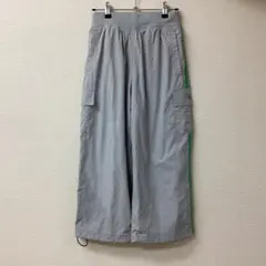 J2340 リーボック　ナイロンパンツ　グレー　L 7部丈
