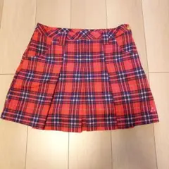キャロウェイ レディース ゴルフスカート レッド チェック柄 春夏秋