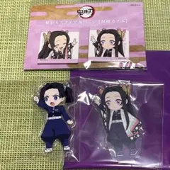 鬼滅の刃 繋がるスクエア缶バッジ アクリルスタンド　カナエ　★