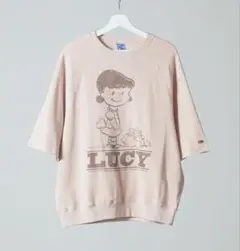 FRUIT OF THE LOOM×スヌーピー甘編み裏毛Tシャツ / コラボ
