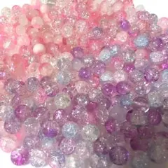 m*n様 450g ガラスビーズ 紫 ピンク