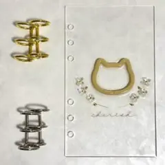 ✨たまま様専用✨A6 アクリルレジンバインダー　リング付き　韓国　貯金