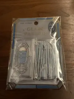 クーリア　グラスパーラーステッカー水色フレークシール