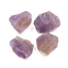 404ラフロック2穴ライトカラーアメジスト4個