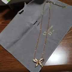 クリスチャンディオール　リボン　ネックレス　ビンテージ