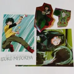 僕のヒーローアカデミア 緑谷出久 ポストカード シール