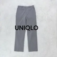 ユニクロ♡UNIQLO スマートアンクルパンツ M グレー ピンストライプ 伸縮