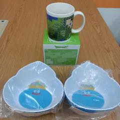 ドラゴンクエスト　ふくびき所スペシャル　マグカップ　キングスライムのボウル　3点