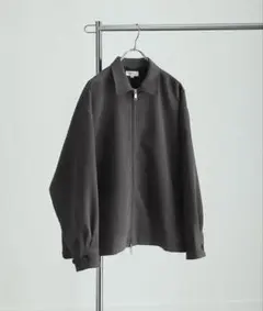 ルーズシルエットDバックルダブルジップワイドスリーブブルゾンジャケット