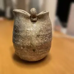 陶器製二重口デザイン花器