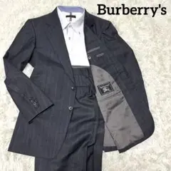 美品　バーバリーズ　スーツ　セットアップ　グレー系　A5(M相当) ストライプ