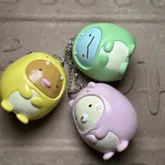 すみっコぐらし キーホルダー まとめ売り　とかげ　とんかつ　ねこ