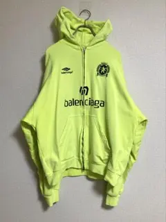美品✨BALENCIAGA バレンシアガ サッカー ジップ フーディ パーカー