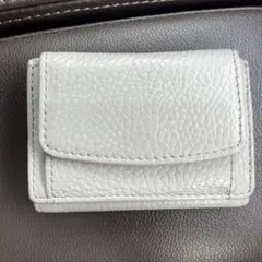 MURA 三つ折り財布 コンパクト レザー ライトグレーのサムネイル