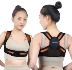 猫背ベルト女性用 通気性 姿勢サポーター 姿勢ベルト巻き肩 背中の丸まり