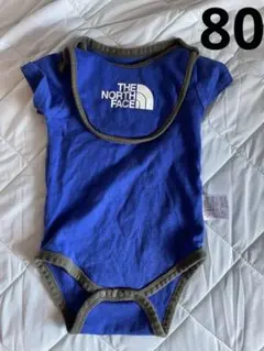 THE NORTH FACE ベビーロンパース　スタイセット　青　80