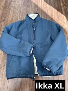 ikkaリバーシブルボアフリースブルゾン　XL