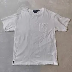 現行 ポロラルフローレン THE BIG SHIRT ポケットTシャツ 白 XS