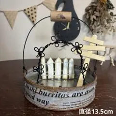 リメイク缶 箱庭4点セット 直径13.5cm ハンドメイド 多肉 寄せ植え