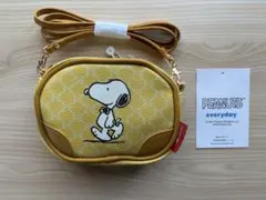 PEANUTS スヌーピー ミニショルダーバッグイエロー