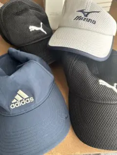 Puma Mizuno Adidas キャップセット