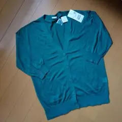 CINEMACLUB　Honeys　新品　カーディガン　ウォッシャブル　緑　GU