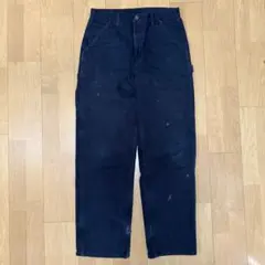 雰囲気◎ Carhartt ペインターパンツ　黒　CHRT07 ダブルニー