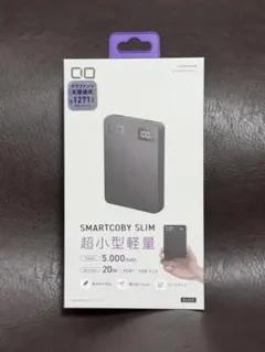 CIO SMARTCOBY SLIM 20W2C 5000mAh ブラックのサムネイル